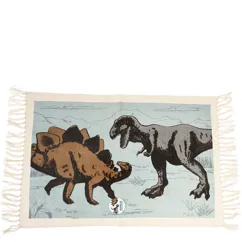 cotton rug - prehistoric land dinosaur cotton rug - prehistoric land dinosaur