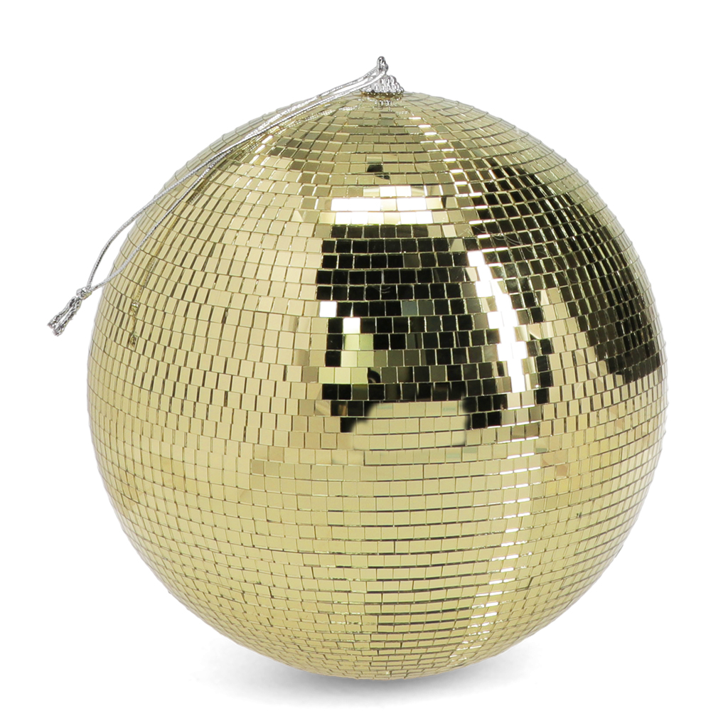 hanging disco ball (20cm) - gold