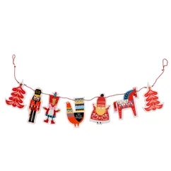 wooden hanging christmas garland wooden hanging christmas garland