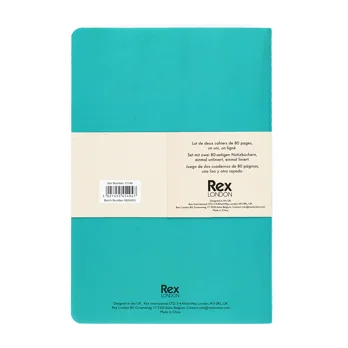 a5 notebooks (set of 2) - green & aqua a5 notebooks (set of 2) - green & aqua