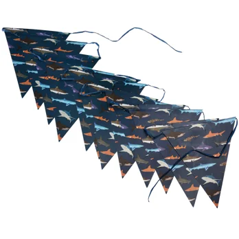 paper bunting (3 metres) - sharks paper bunting (3 metres) - sharks