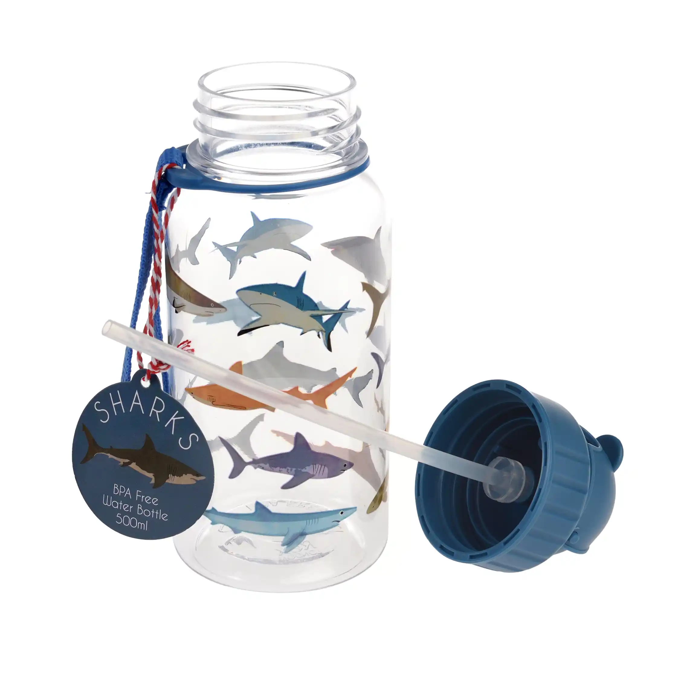 botella de agua infantil 500ml sharks