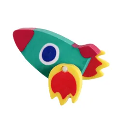 space rocket eraser