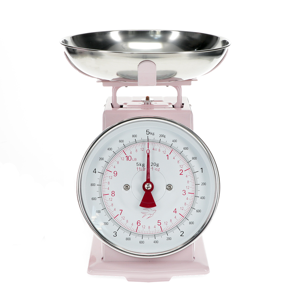 kitchen scales - light pink