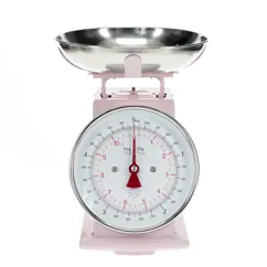 kitchen scales - light pink
