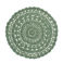 crochet placemat - green