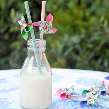 traditional school milk bottle