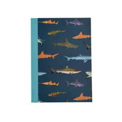 cuaderno rayas a6 sharks