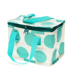 insulated lunch bag - turquoise on white spotlight insulated lunch bag - turquoise on white spotlight