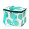 insulated lunch bag - turquoise on white spotlight