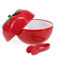 eiskübel in obstform mit deckel und zange – tomate