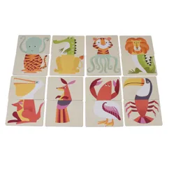 heads and tails game - colourful creatures heads and tails game - colourful creatures