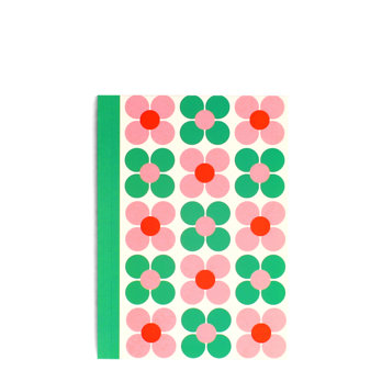 carnet a6 - marguerite rose