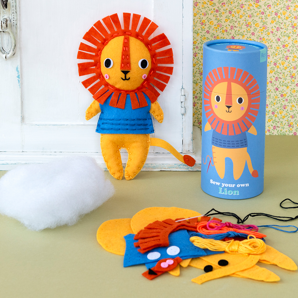 kit de bricolage en feutrine - lion