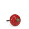 ceramic drawer knob - red