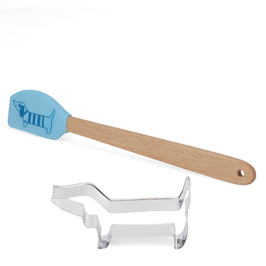 cookie cutter & mini spatula - sausage dog