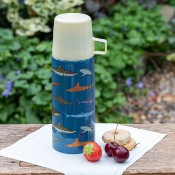 flask and cup - sharks flask and cup - sharks