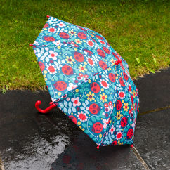children's push-up umbrella - ladybird