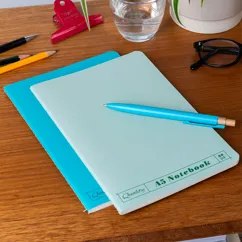 a5 notebooks (set of 2) - green & aqua a5 notebooks (set of 2) - green & aqua