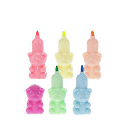 stackable highlighters set - teddy bear