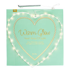 metallherz mit led lichtern - 30cm