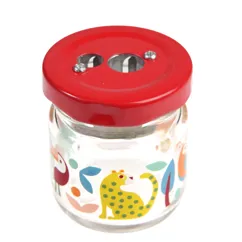 taille-crayon pot en verre wild wonders taille-crayon pot en verre wild wonders