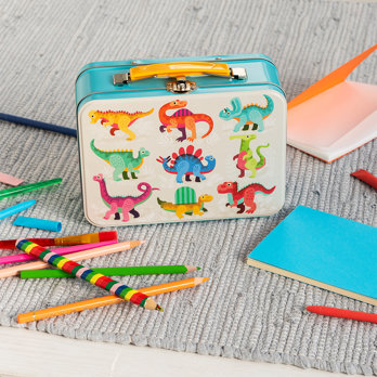 tin case - baby dinos