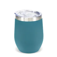 rubber coated travel cup 350ml - petrol blue rubber coated travel cup 350ml - petrol blue