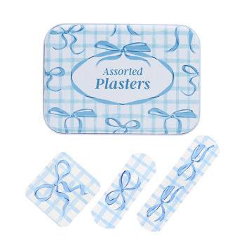 pflaster in der dose (30 stück) - blue bows