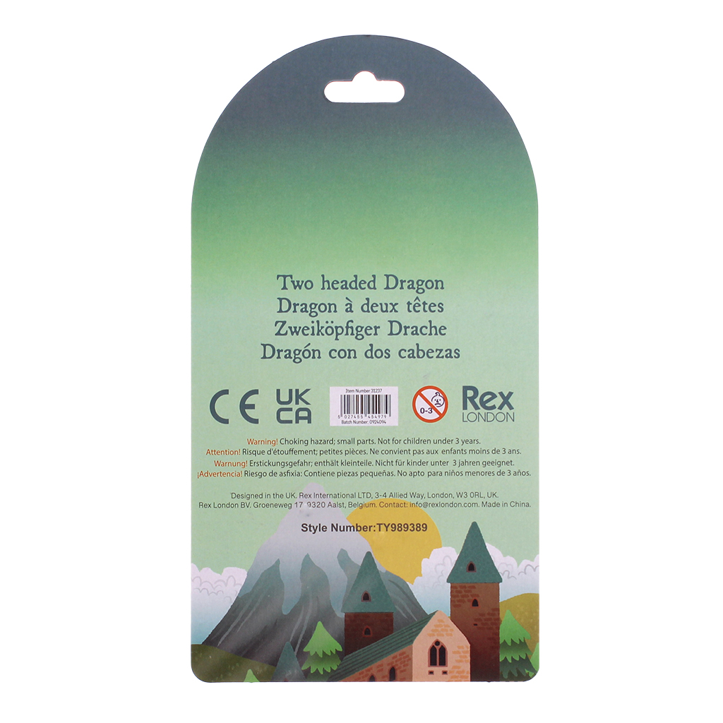 squishy toy - two headed dragon