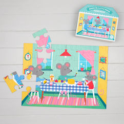 riesenpuzzle mouse in a house