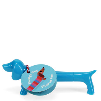 sausage dog shaped pen - blue