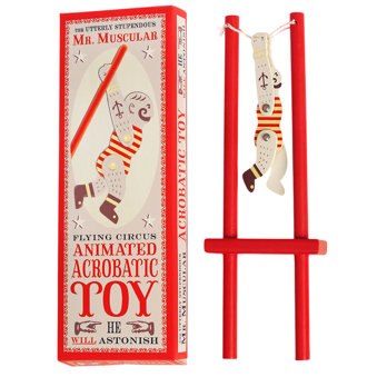 wooden acrobatic toy - mr muscular 