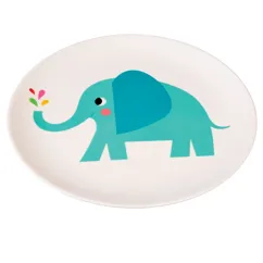 melamine plate - elvis the elephant