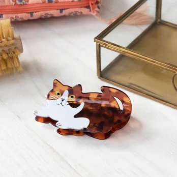 hair claw clip - cat hair claw clip - cat