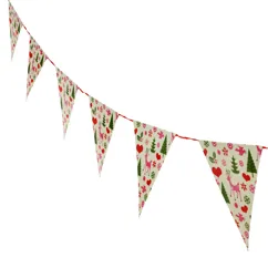 paper bunting - 50s christmas
