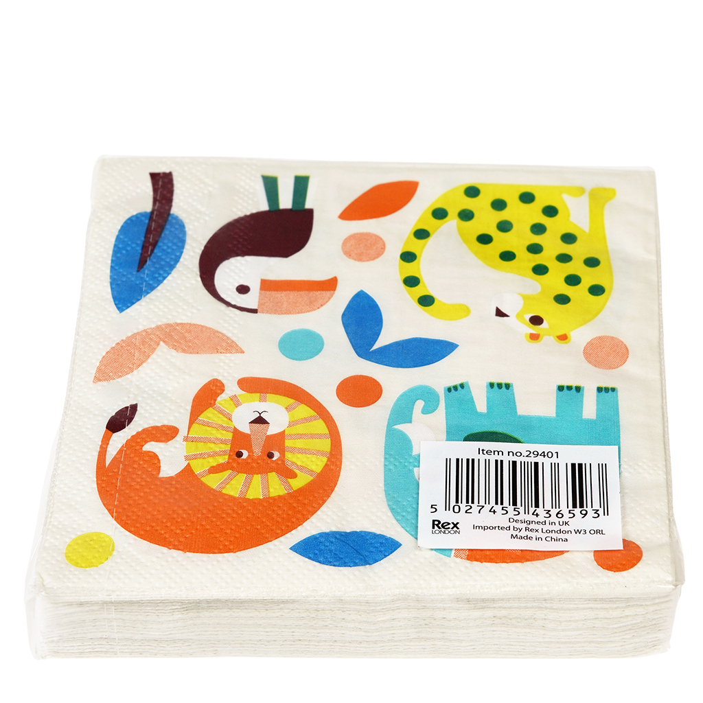 paper napkins (pack of 20) - wild wonders