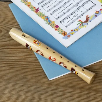 children's wooden recorder - animal band children's wooden recorder - animal band
