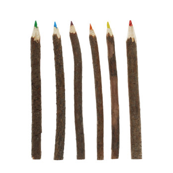 buntstifte aus zweigen (6-er set)