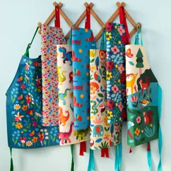 wipeable cotton children's apron - ladybird wipeable cotton children's apron - ladybird