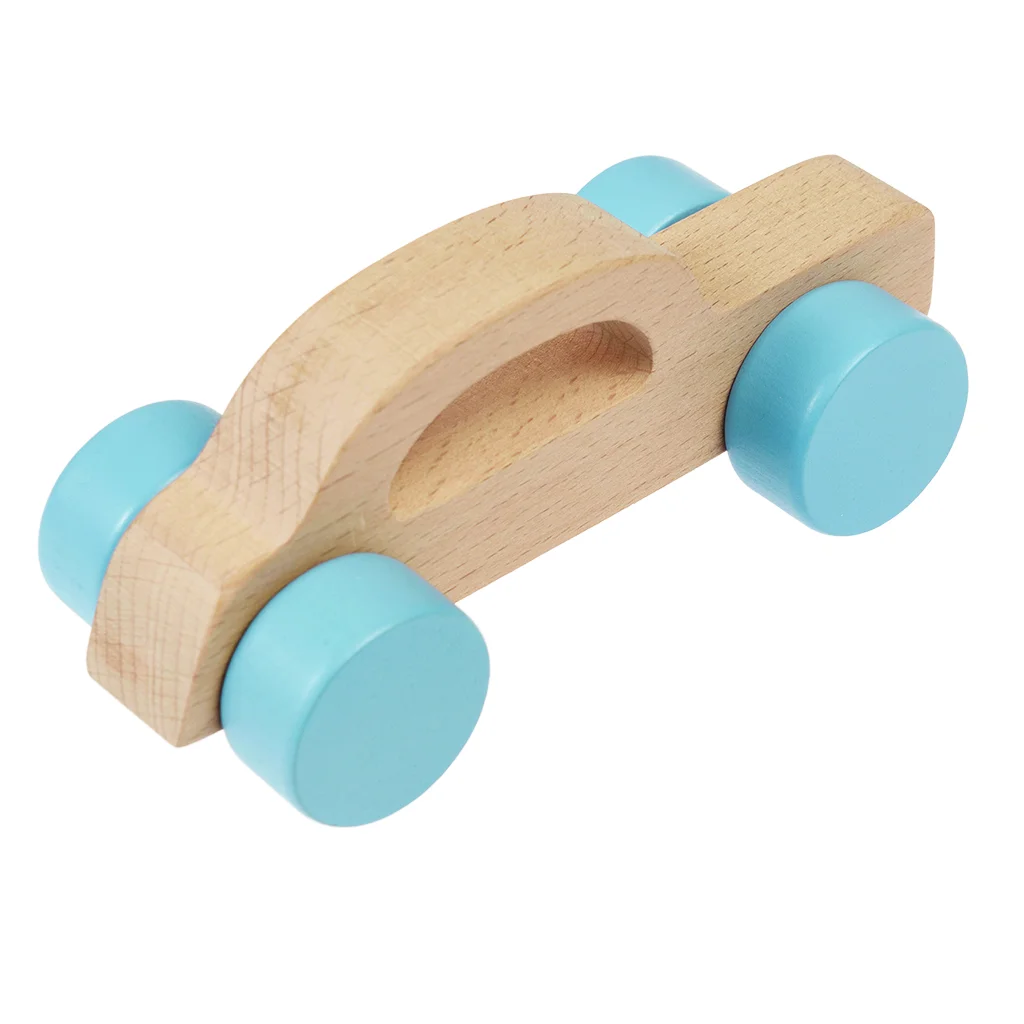 wooden push along toy - car