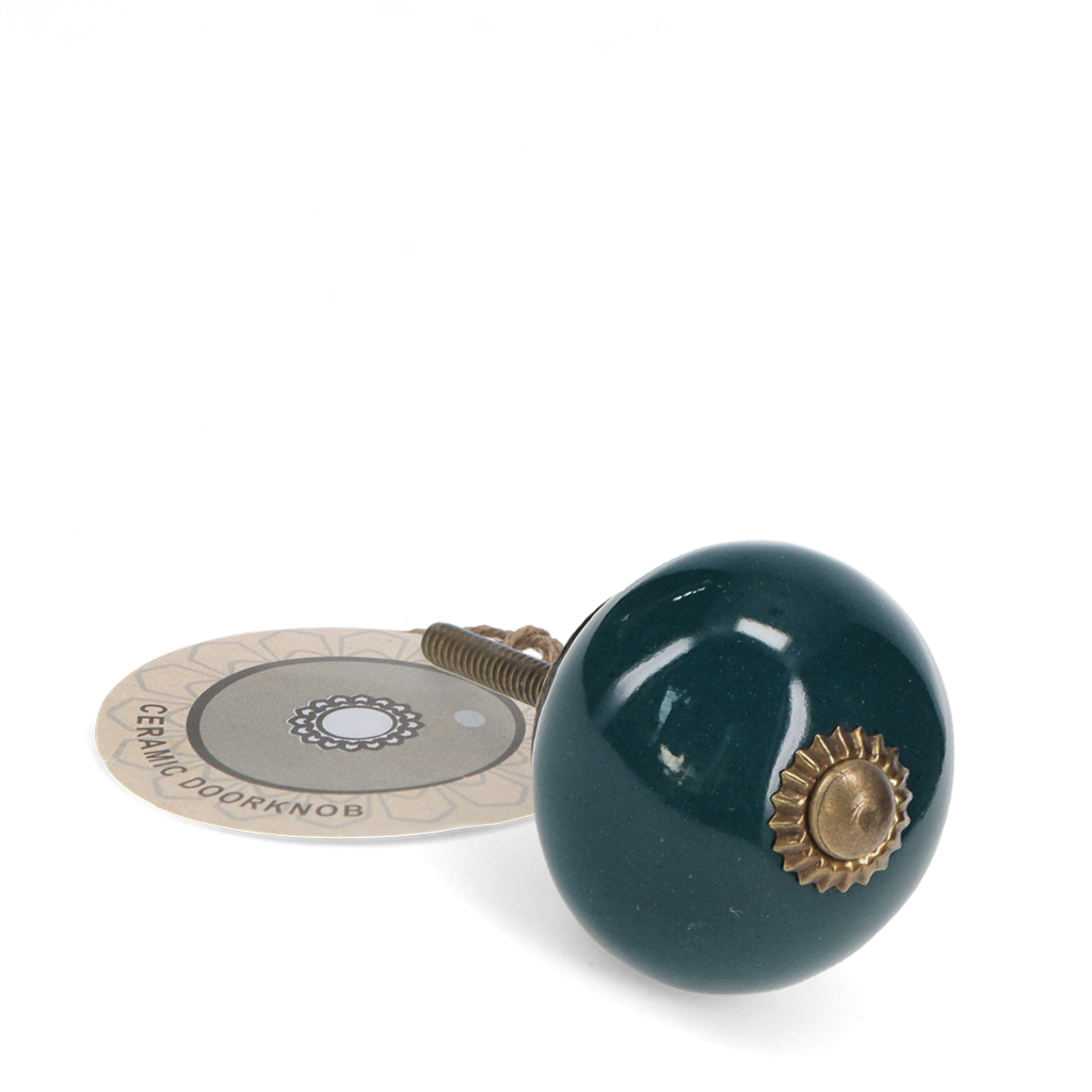 ceramic drawer knob - blue