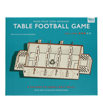 make your own wooden table game - football