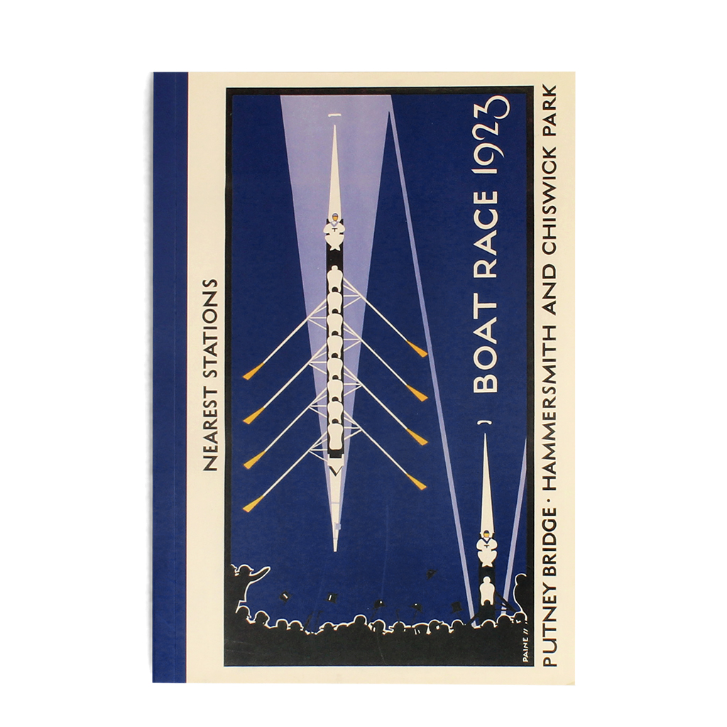a5 notebook - tfl vintage poster "boat race"