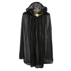 children's glitter cape - black
