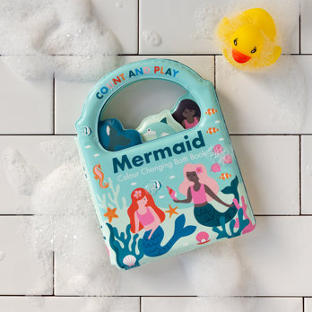 colour changing bath book - mermaids