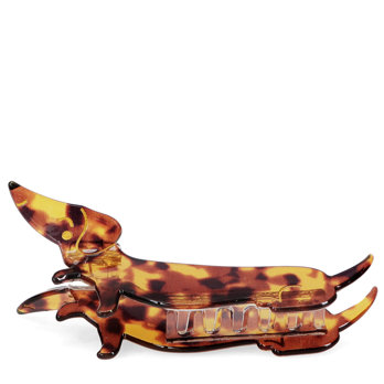 hair claw clip - sausage dog