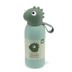 children's animal head drinks bottle 350ml - dinosaur