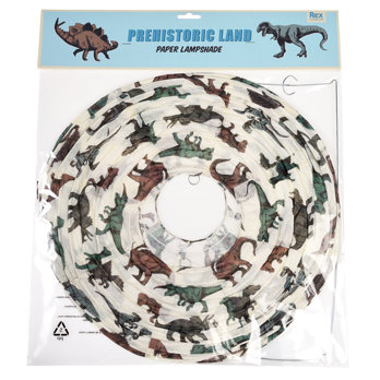 paper lampshade - prehistoric land