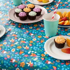 paper tablecloth (180x120cm) - fairies in the garden paper tablecloth (180x120cm) - fairies in the garden